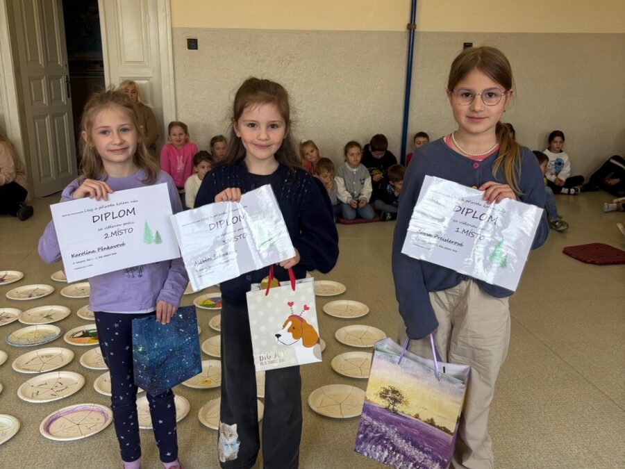 Výtvarná soutěž Naše lesy, výsledky 17. 3. 2026, ZŠ a MŠ Nedabyle + knihovna obce Nedabyle